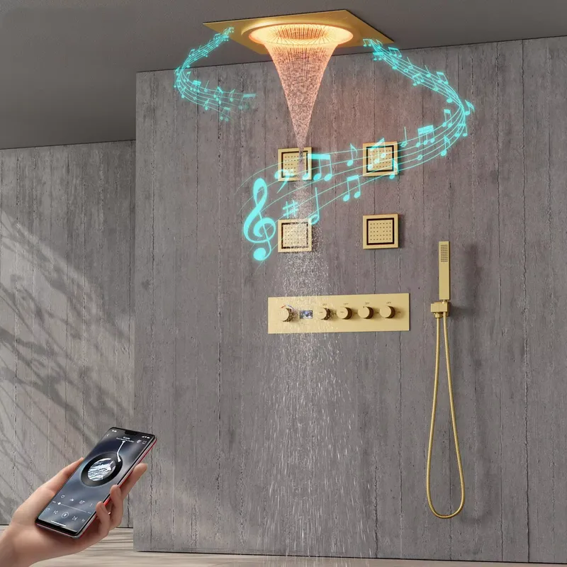 Smart Home System - Juego de Ducha LED Inteligente con