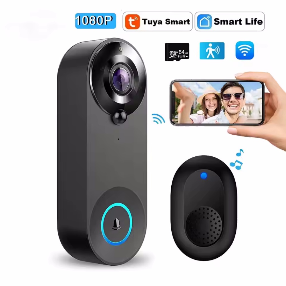 Smart Home Video Doorphone Ezviz - Tuya 1080P timbre inalámbrico WIFI Video