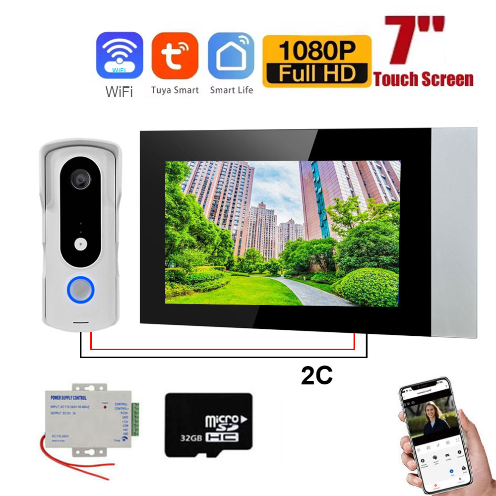 Smart Home Video Doorphone Ezviz - 2 cables Smart Home Tuya Wifi