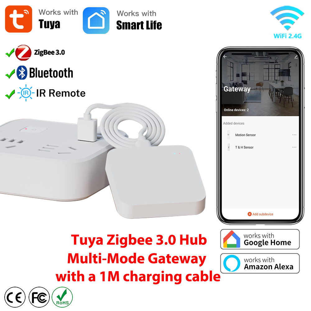 Smart Home Wifi Hub - Hub inalámbrico Tuya Zigbee, puerta de