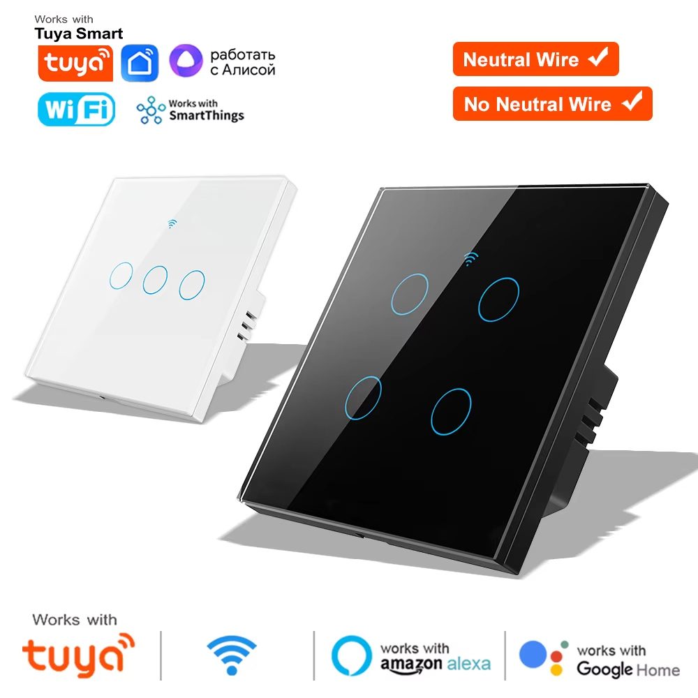 Smart Home Switch - Interruptor de pared táctil WiFi RF