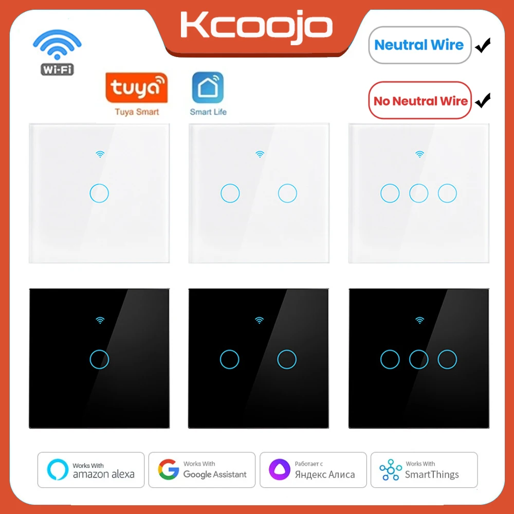 Smart Home System - Tuya Wifi UE interruptores inteligentes 1/2/3/4