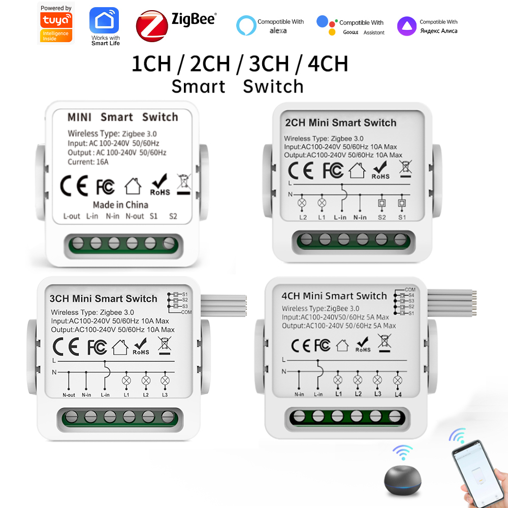 Smart Home Yale - Interruptor Inteligente Tuya Zigbee 3.0 de