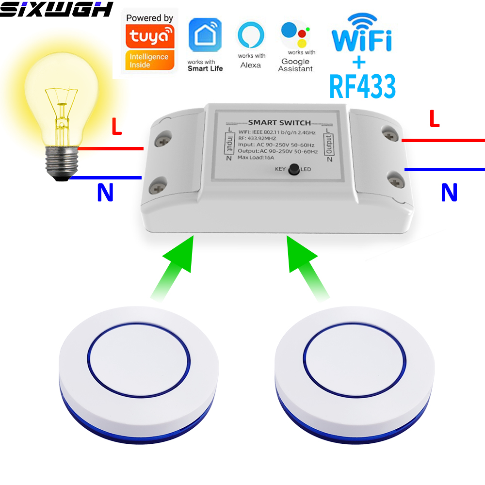 Smart Home Yale - Interruptor Inteligente WiFi Tuya de 16A,
