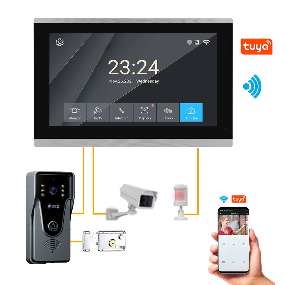 Tuya 1080P 10 pulgadas pantall - Smart Home Video Doorphone Ezviz reseña y precio