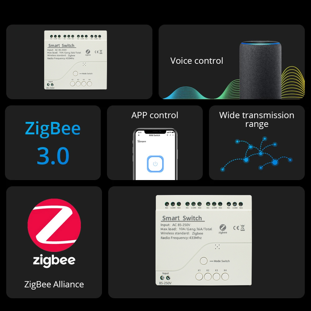 Interruptor de Relé Zigbee 7-3 - Smart Home Wifi Hub reseña y precio