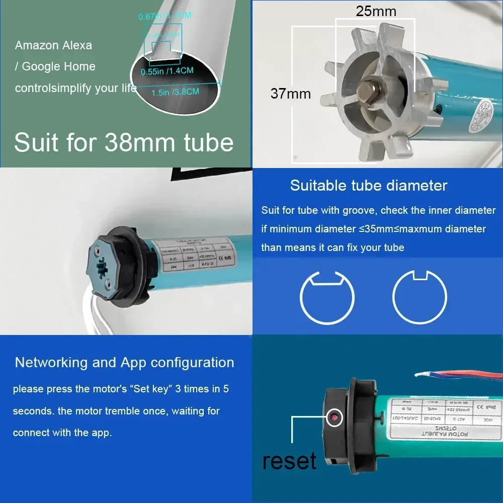 SZMYQ 25mm 2N Sistema de Motor - Smart Home System reseña y precio