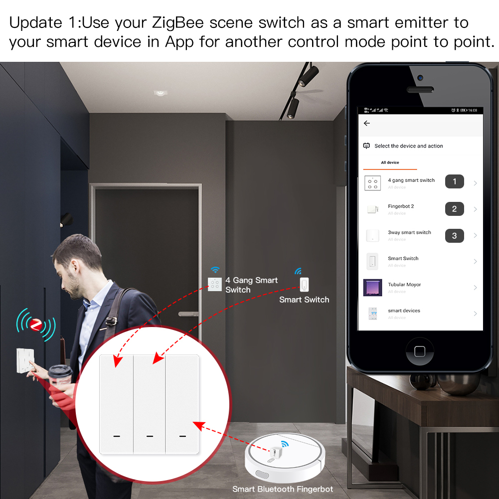 MOES-interruptor de escena Tuy - Tuya Smart Switch reseña y precio