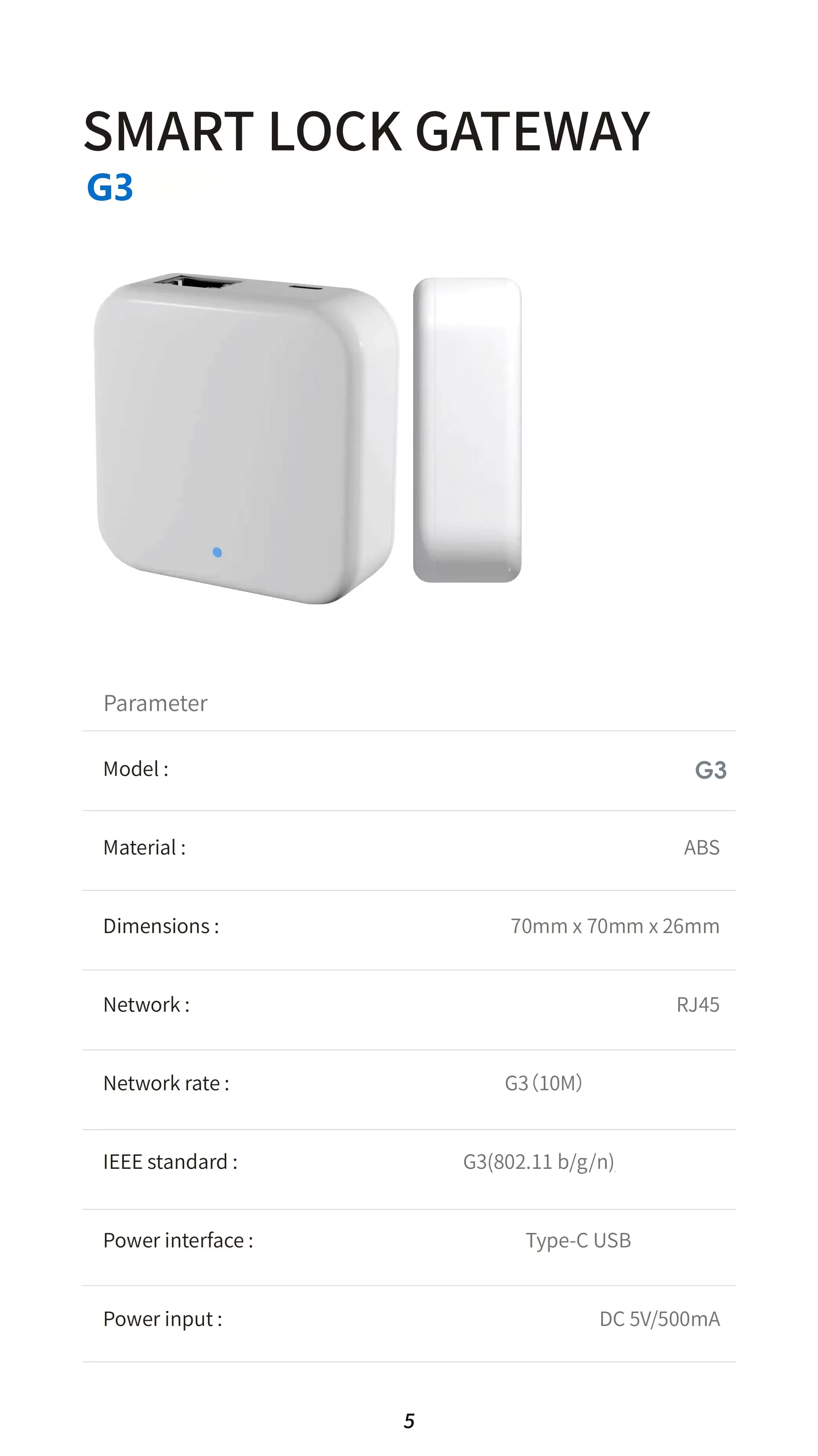 TTLOCK Gateway G2 G3, Hub Blue - Smart Home Wifi Hub reseña y precio