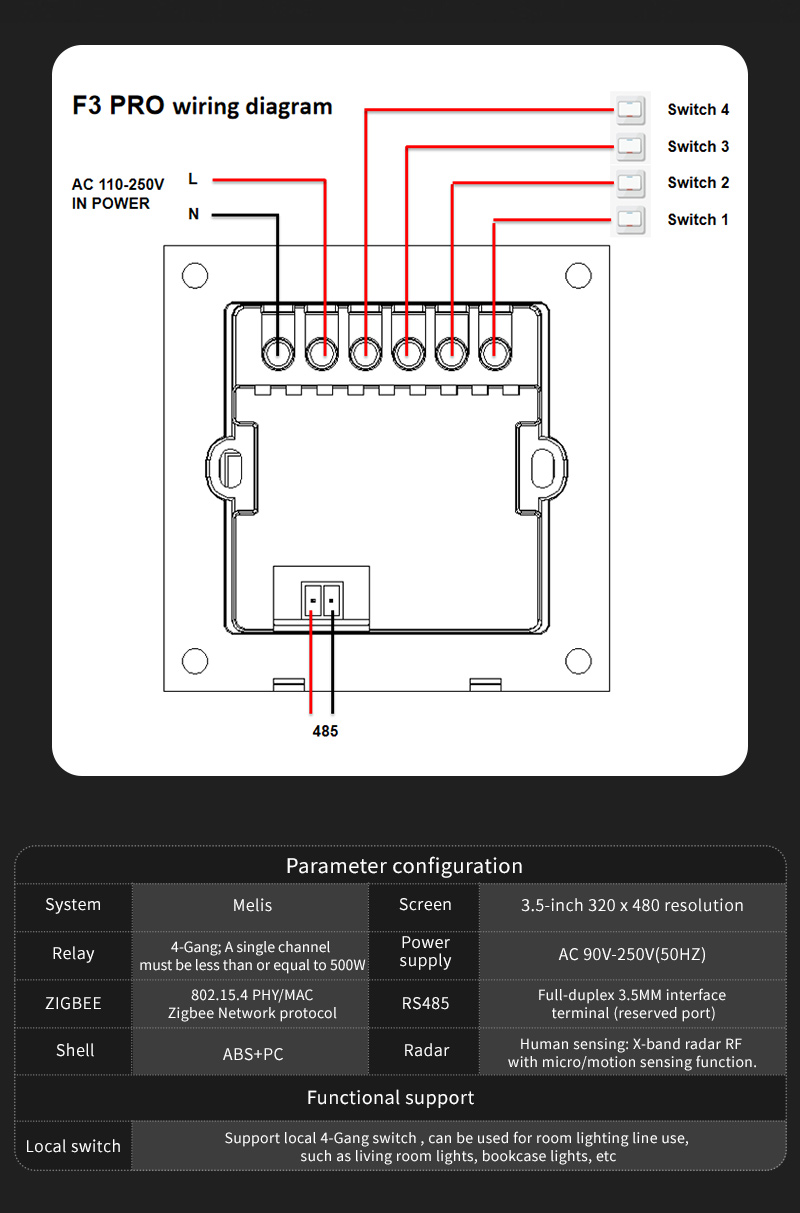 Interruptor Inteligente F3 Pro - Smart Home Switch reseña y precio