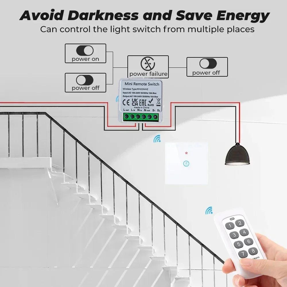 433Mhz RF 86 interruptor de Pa - Smart Home Ventilation reseña y precio
