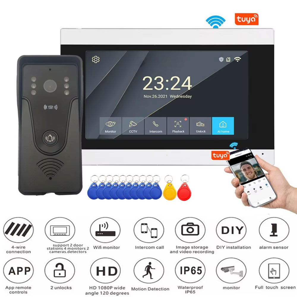 Tuya 1080P 7 pulgadas pantalla - Smart Home Video Doorphone Ezviz reseña y precio